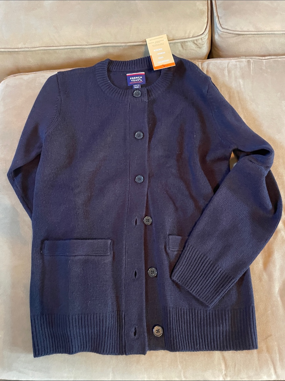 French Toast Kids Navy cardigan Brand new!
